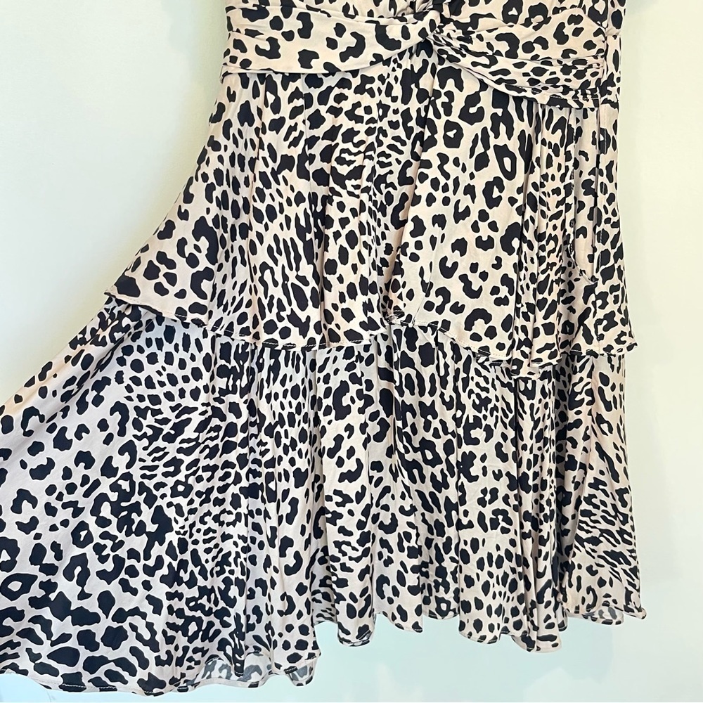 New Olivaceous Leopard Print Ruff Dress - Women's Size Small - Picture 4 of 13